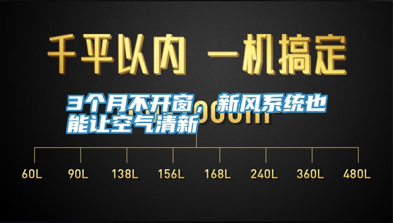 3個(gè)月不開窗，新風(fēng)系統(tǒng)也能讓空氣清新