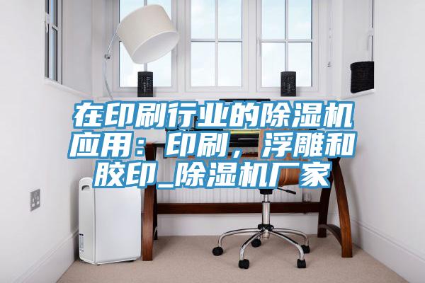 在印刷行業(yè)的除濕機(jī)應(yīng)用：印刷，浮雕和膠印_除濕機(jī)廠家