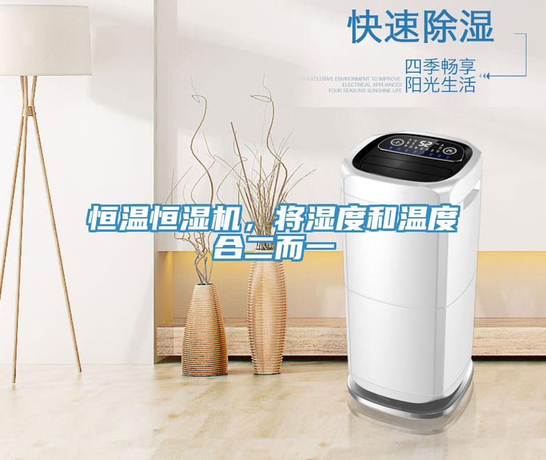 恒溫恒濕機，將濕度和溫度合二而一