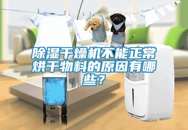 除濕干燥機(jī)不能正常烘干物料的原因有哪些？