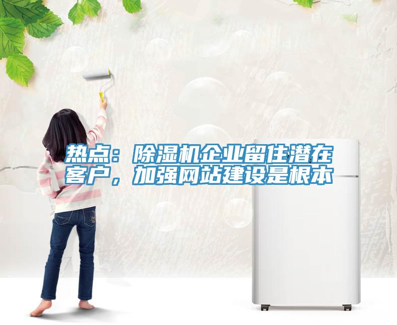 熱點(diǎn)：除濕機(jī)企業(yè)留住潛在客戶，加強(qiáng)網(wǎng)站建設(shè)是根本