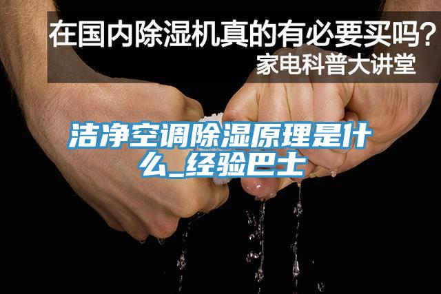 潔凈空調除濕原理是什么_經驗巴士