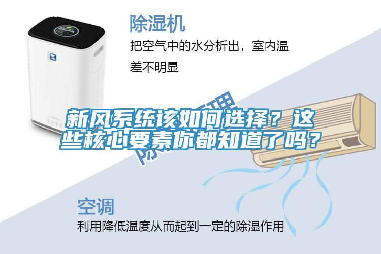 新風(fēng)系統(tǒng)該如何選擇？這些核心要素你都知道了嗎？
