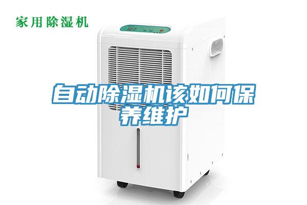 自動除濕機該如何保養(yǎng)維護