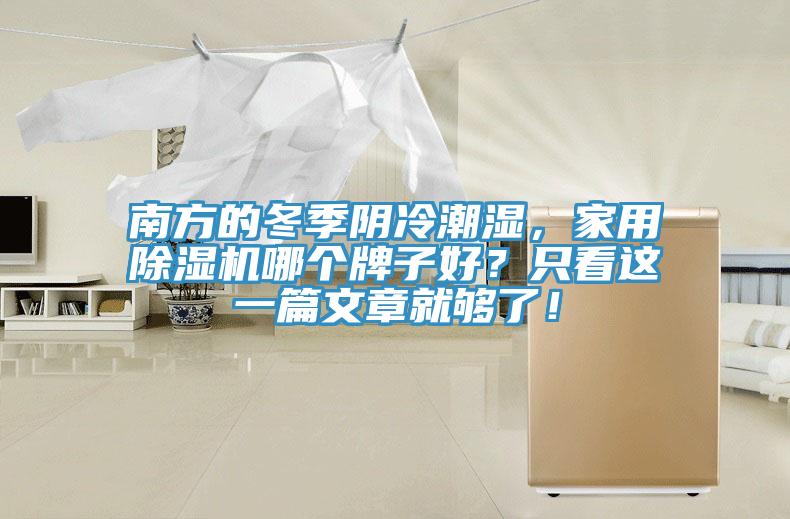 南方的冬季陰冷潮濕，家用除濕機(jī)哪個(gè)牌子好？只看這一篇文章就夠了！
