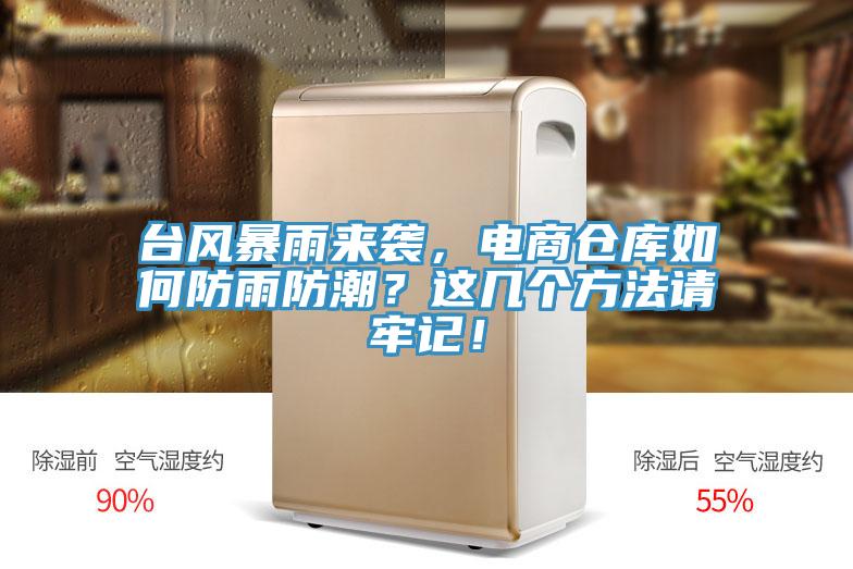 臺(tái)風(fēng)暴雨來(lái)襲，電商倉(cāng)庫(kù)如何防雨防潮？這幾個(gè)方法請(qǐng)牢記！