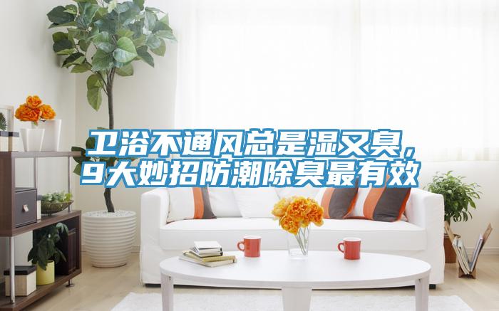 衛(wèi)浴不通風(fēng)總是濕又臭，9大妙招防潮除臭最有效