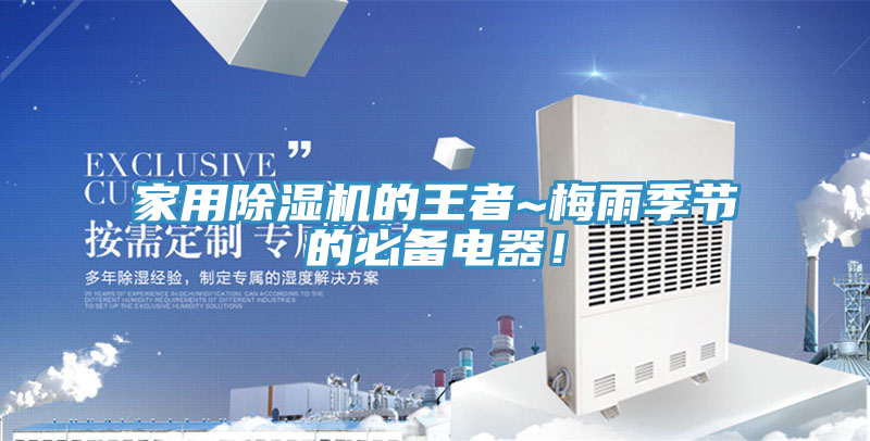 家用除濕機(jī)的王者~梅雨季節(jié)的必備電器！