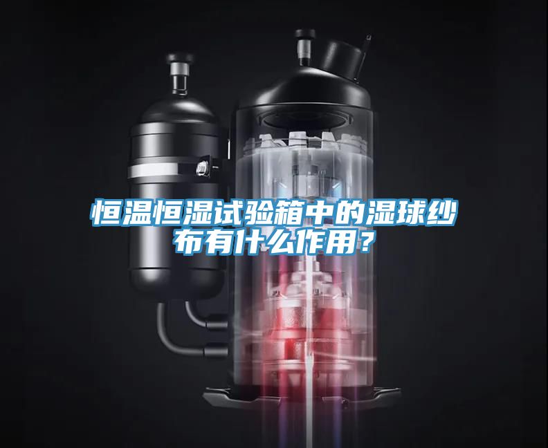 恒溫恒濕試驗箱中的濕球紗布有什么作用？