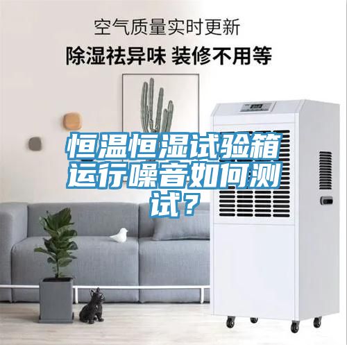 恒溫恒濕試驗箱運行噪音如何測試？