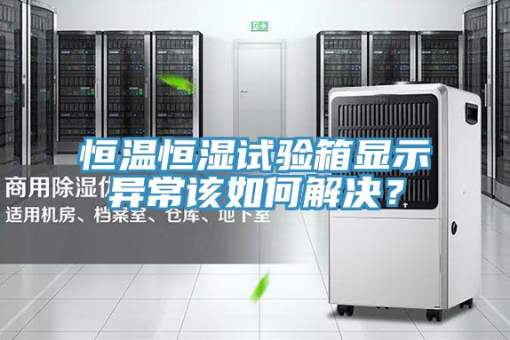恒溫恒濕試驗(yàn)箱顯示異常該如何解決？