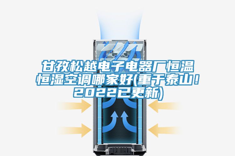 甘孜松越電子電器廠恒溫恒濕空調(diào)哪家好(重于泰山！2022已更新)