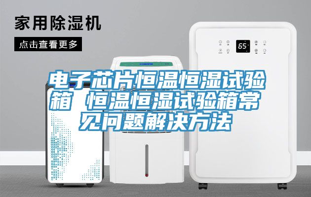 電子芯片恒溫恒濕試驗(yàn)箱 恒溫恒濕試驗(yàn)箱常見(jiàn)問(wèn)題解決方法