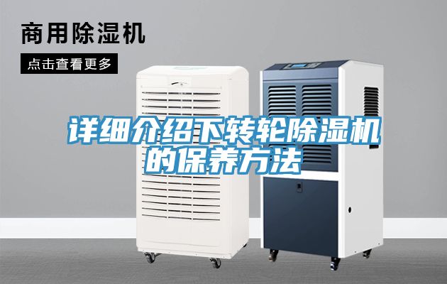 詳細介紹下轉(zhuǎn)輪除濕機的保養(yǎng)方法